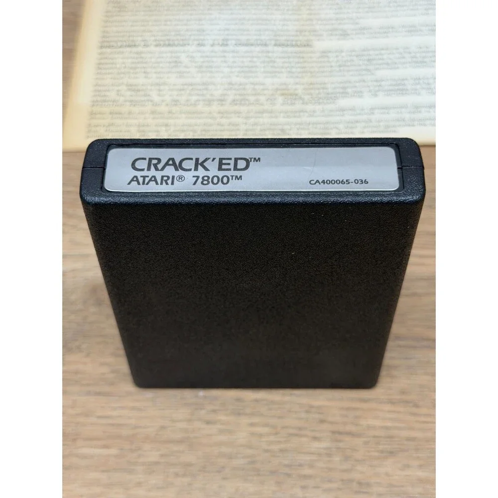 Crack'ed (Atari 7800, 1988) Complete CIB w/ Manual, Warranty Card, Poster & Box